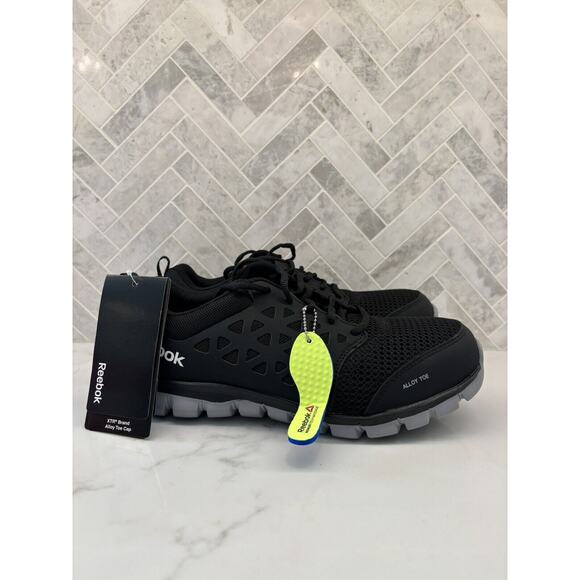 NEW Reebok Men's Sublite Cushion Work Alloy Safety Toe Shoes RB041 Women's 10M - Picture 2 of 9